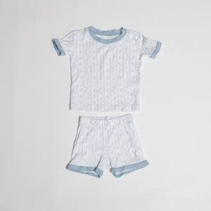 Julia Berolzheimer x Lake Baby Shorts Set in Blue Garden